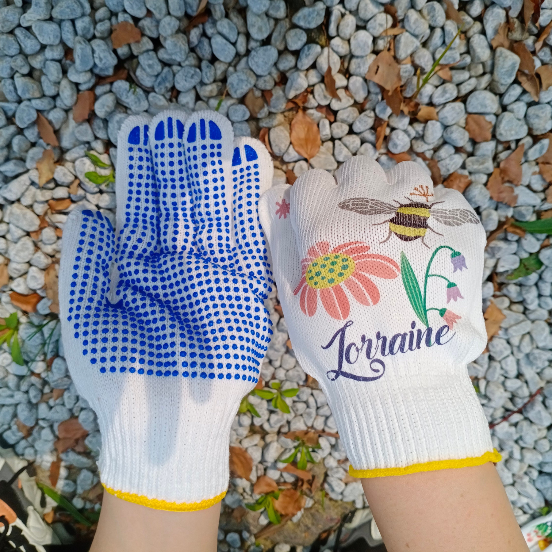 Personalized Name Floral Gardening Gloves for Unique & Love | JNSCloth50