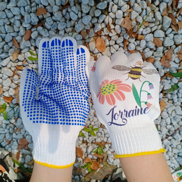 Personalized Name Floral Gardening Gloves for Unique & Love | JNSCloth50