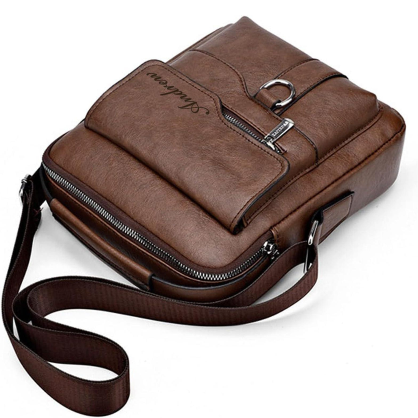 Personalized Engraved Leather Crossbody Messenger Shoulder Bag for Unique & Love | JNSBag109