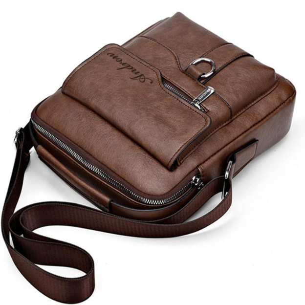 Personalized Engraved Leather Crossbody Messenger Shoulder Bag for Unique & Love | JNSBag109