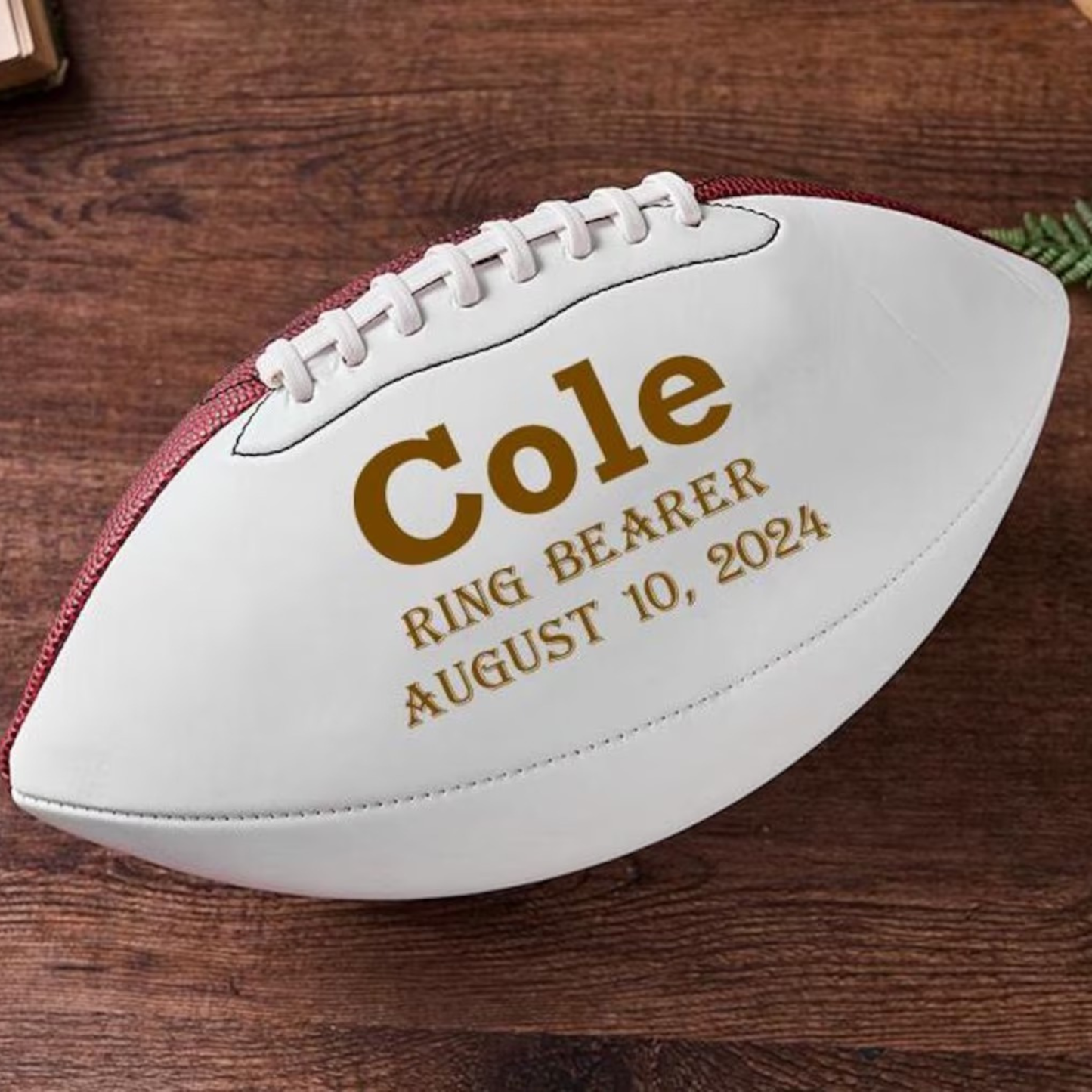 Personalized Monogram Football Keepsake for Unique & Love | JNSDec172