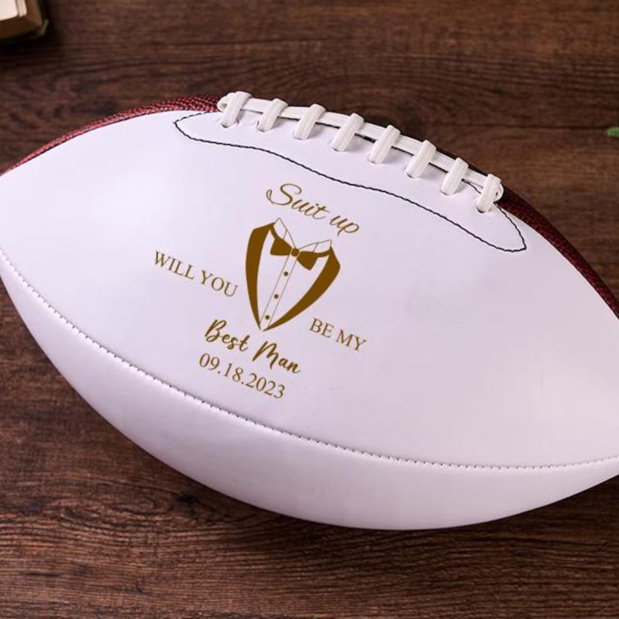 Personalized Monogram Football Keepsake for Unique & Love | JNSDec172