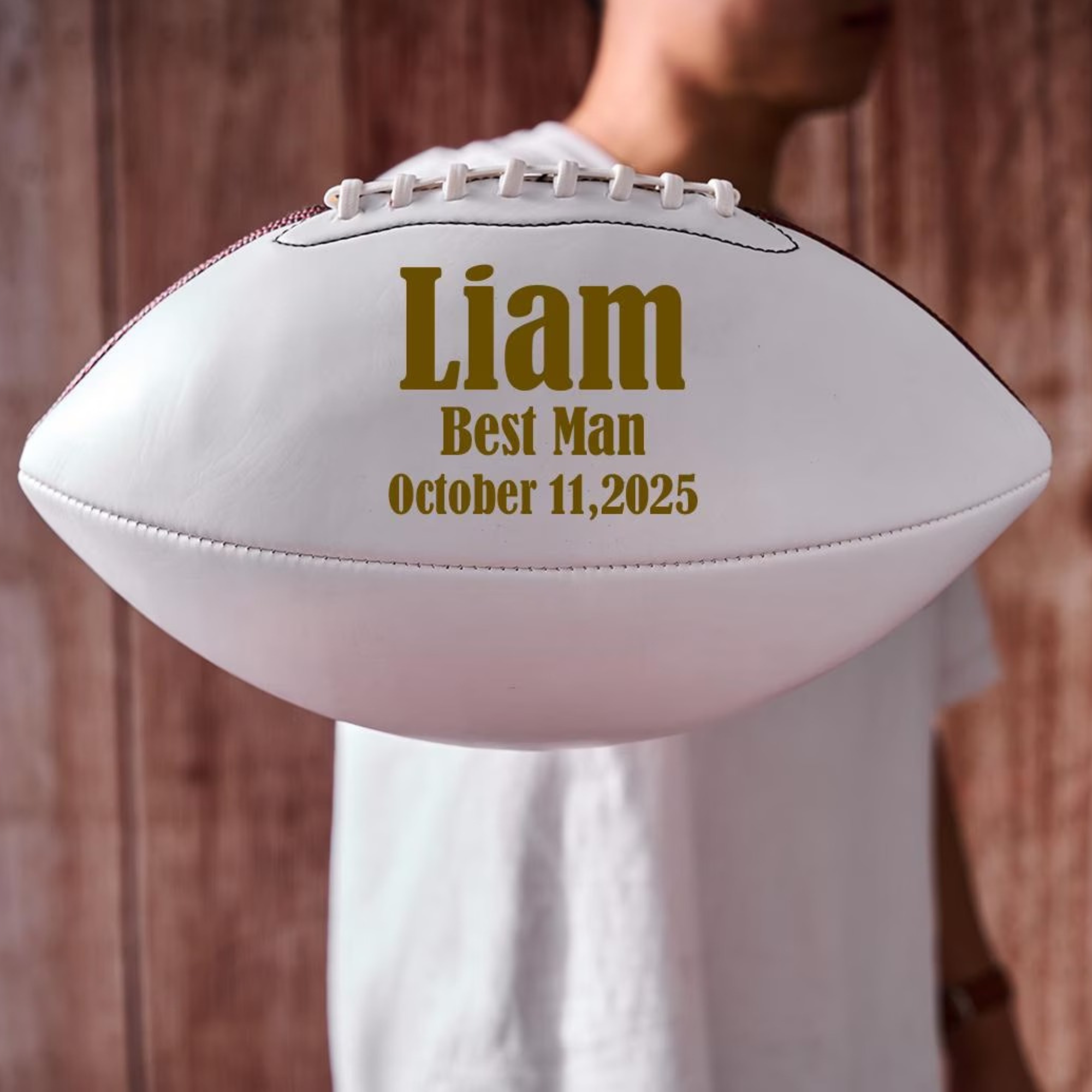 Personalized Monogram Football Keepsake for Unique & Love | JNSDec172