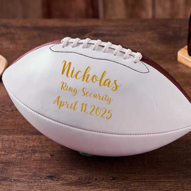Personalized Monogram Football Keepsake for Unique & Love | JNSDec172