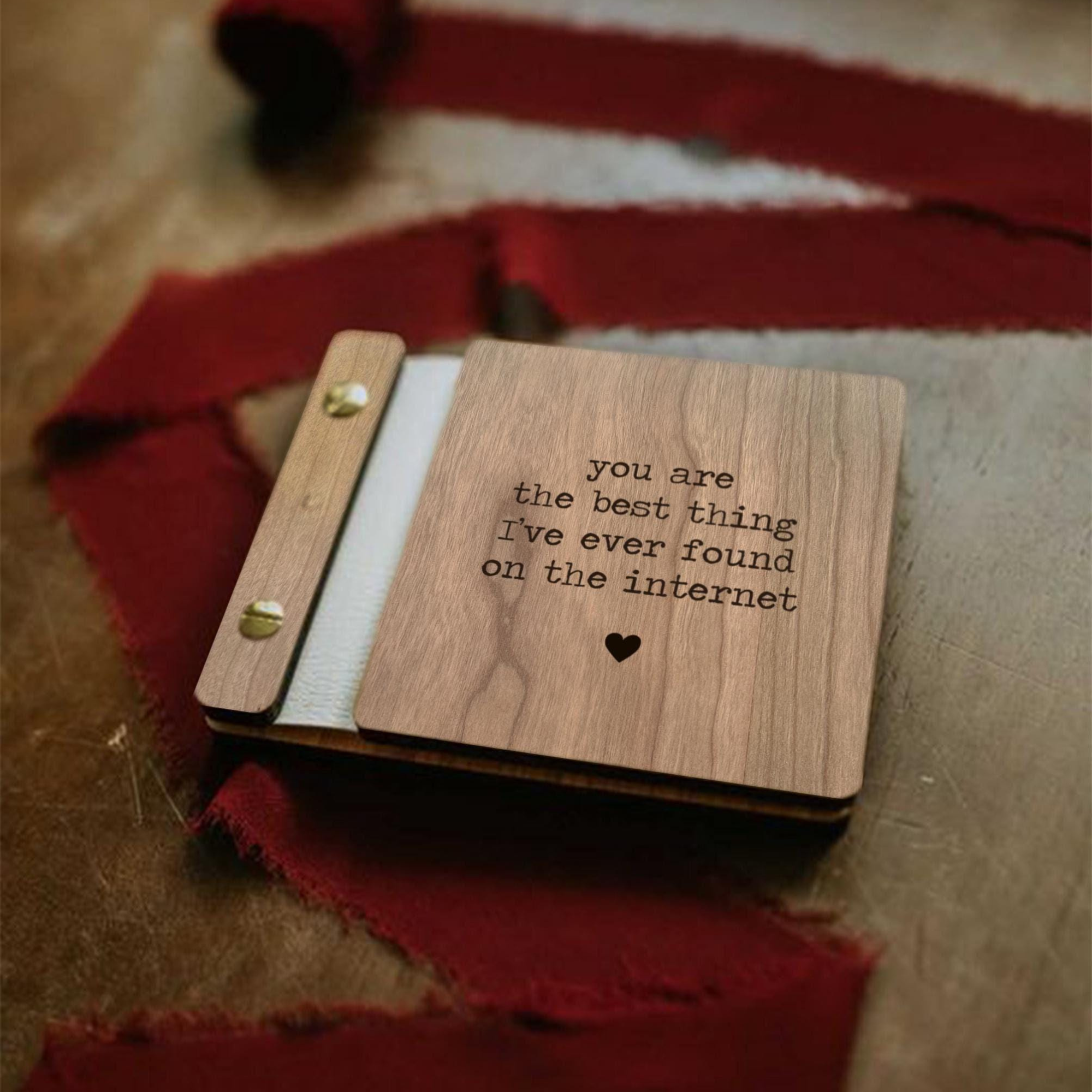 Personalized Wooden Scrapbook for Unique & Love for Unique & Love | JNSDec174