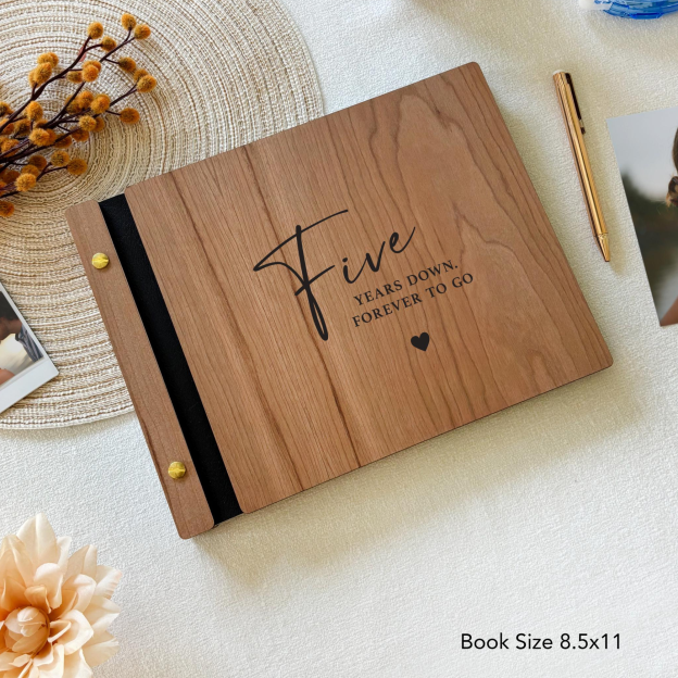 Personalized Wooden Scrapbook for Unique & Love for Unique & Love | JNSDec174