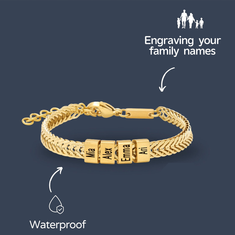 Personalized Name Engraved Bracelet for Unique & Love  | JNSDec109