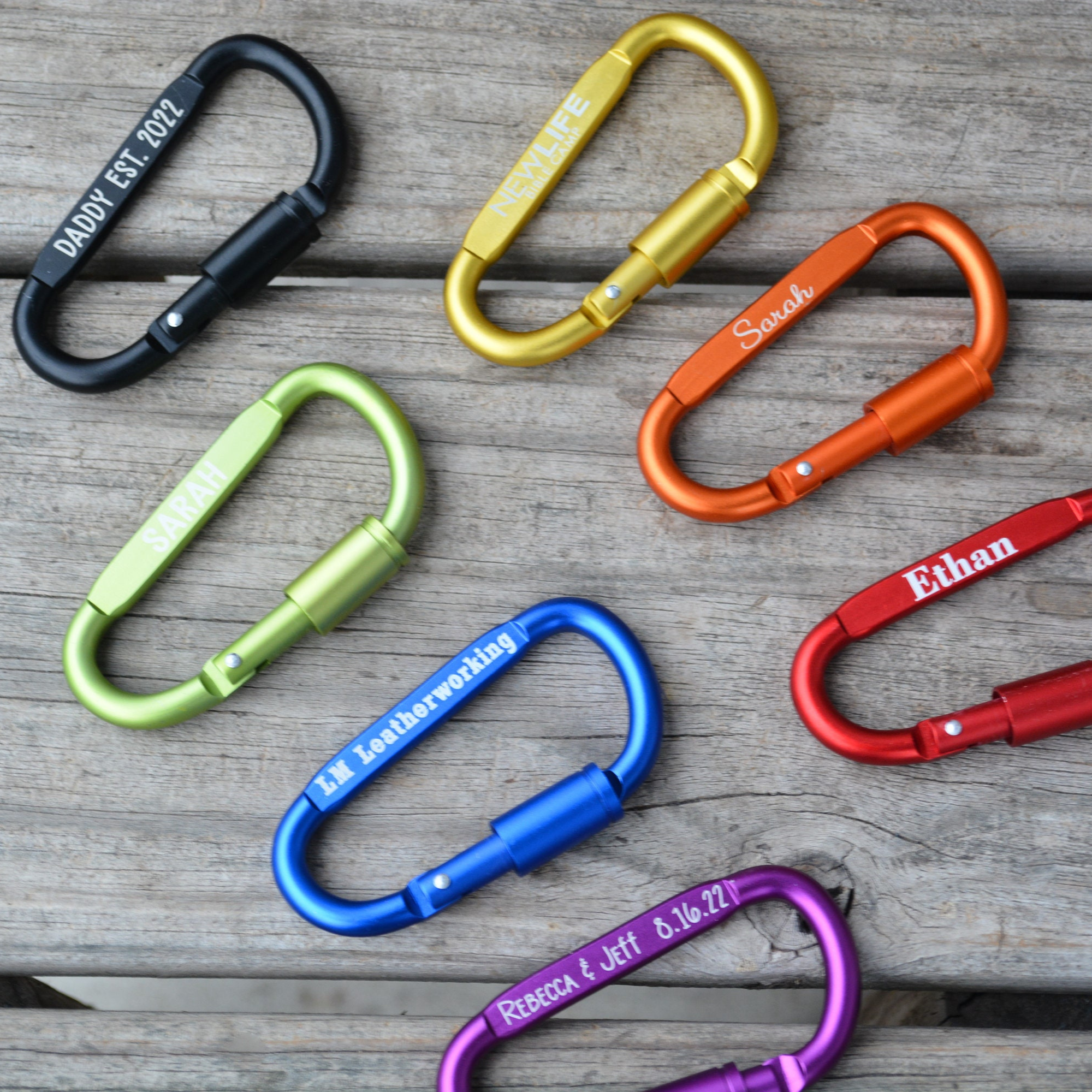 Personalized Engraved Locking Carabiner Clip for Unique & Love | JNSTool26