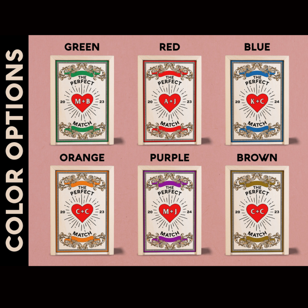 Personalized Couples Wooden Matchbox for Unique & Love | JNSDec181