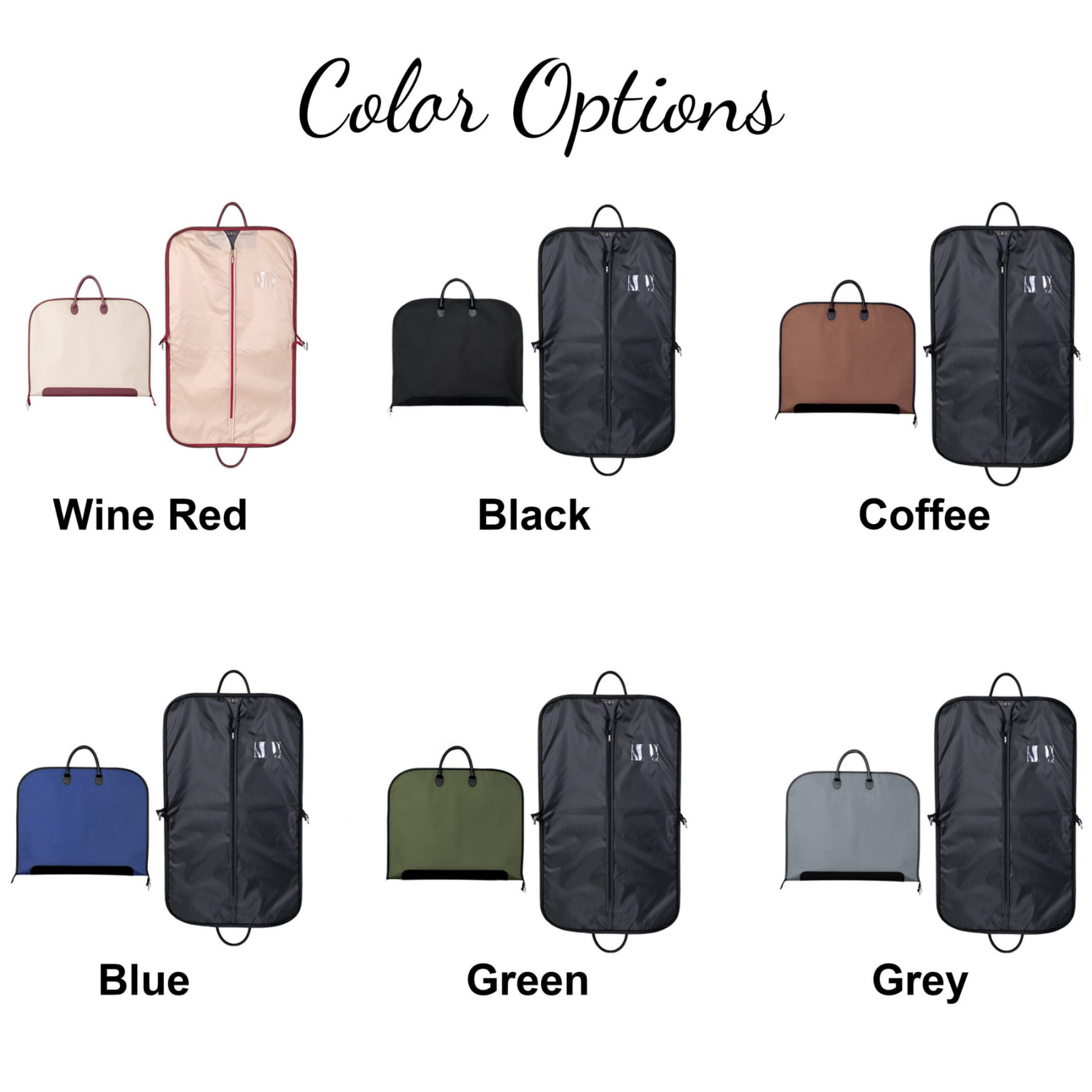 Personalized Monogrammed Embroidered Waterproof Oxford Cloth Portable Garment Bag | JNSBag100