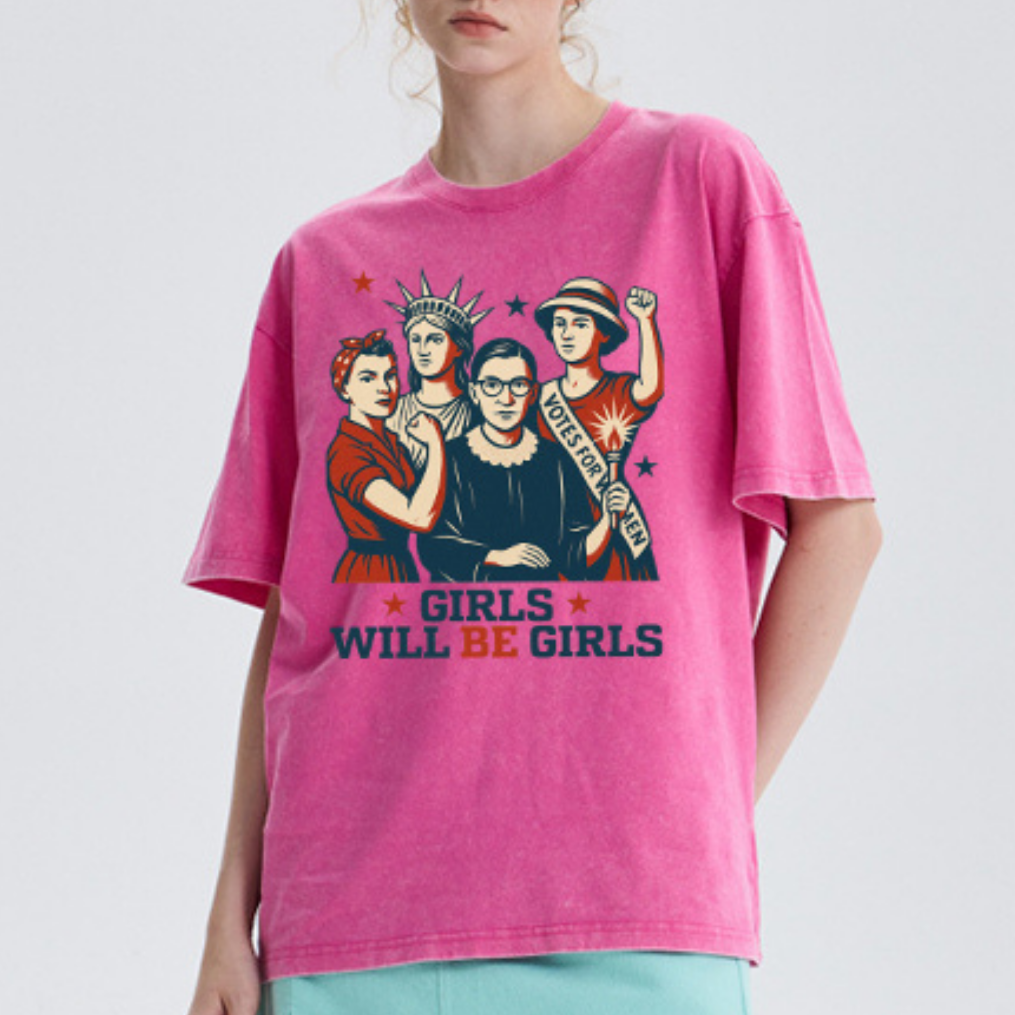 July 4th Patriotic Washed Shirt for Unique & Love | JNSJuly44