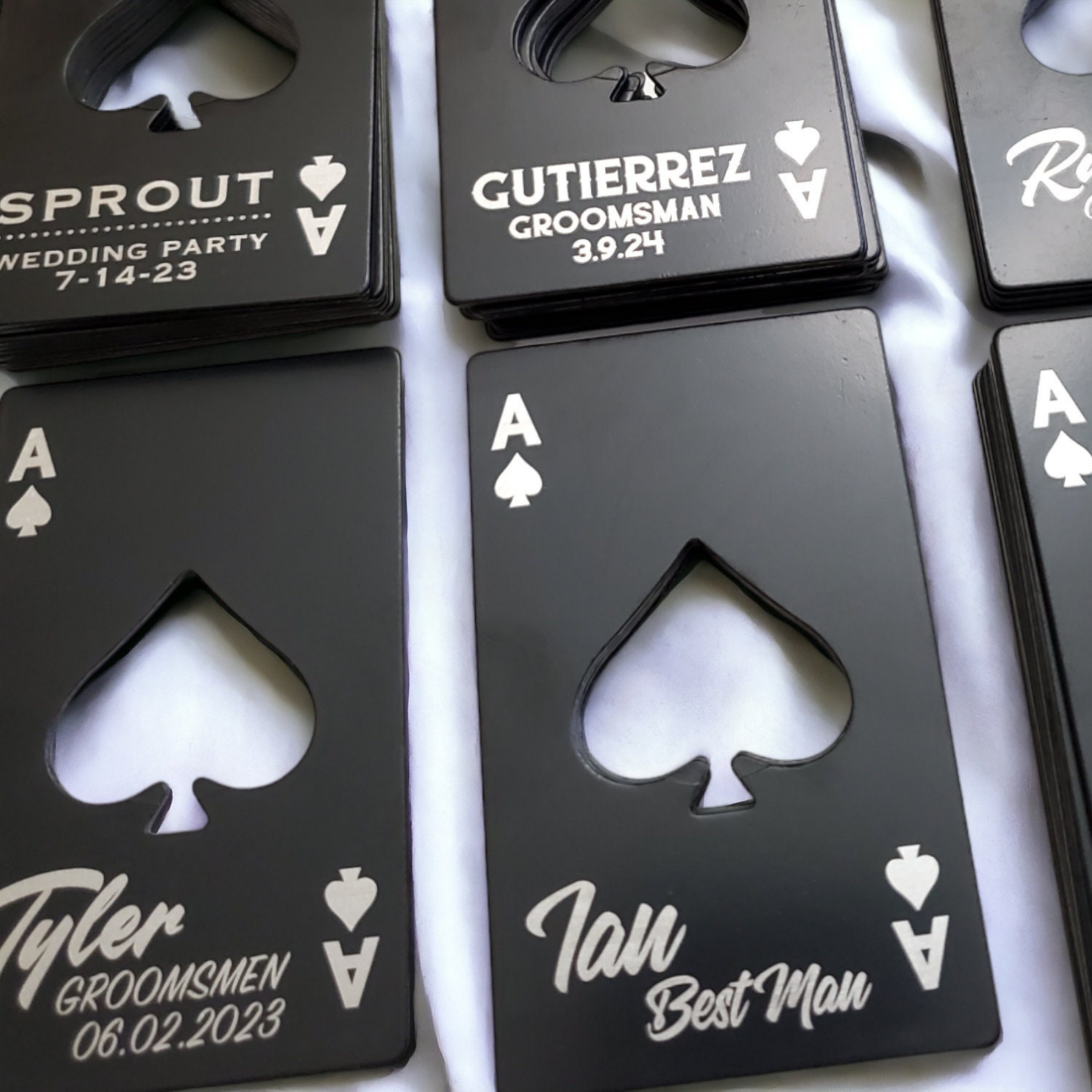 Personalized Engraved Black Steel Bottle Openers for Unique & Love | JNSTool19