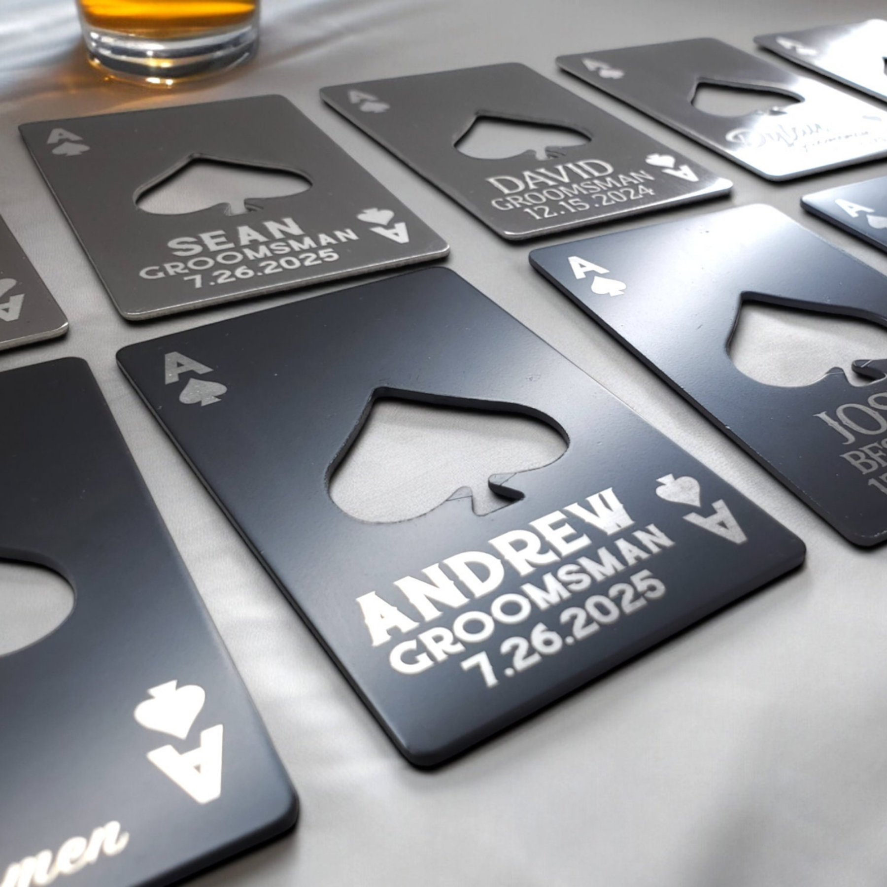 Personalized Engraved Black Steel Bottle Openers for Unique & Love | JNSTool19