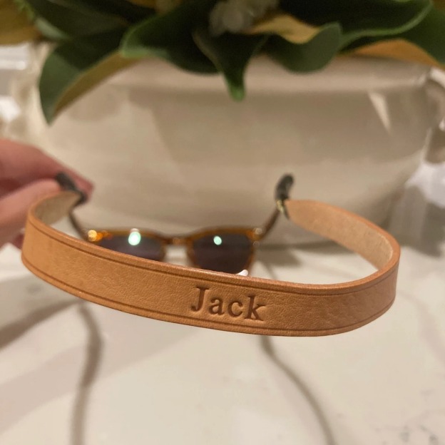 Personalized Name Leather Strap for Sunglasses for Unique & Love | JNSDec157