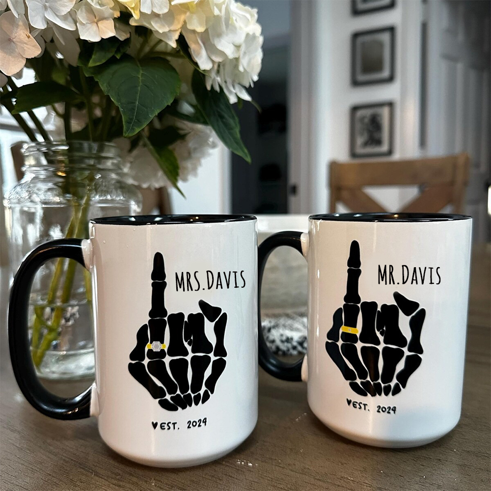 Personalized Funny Mr And Mrs Mug for Unique & Love | JNSDec159