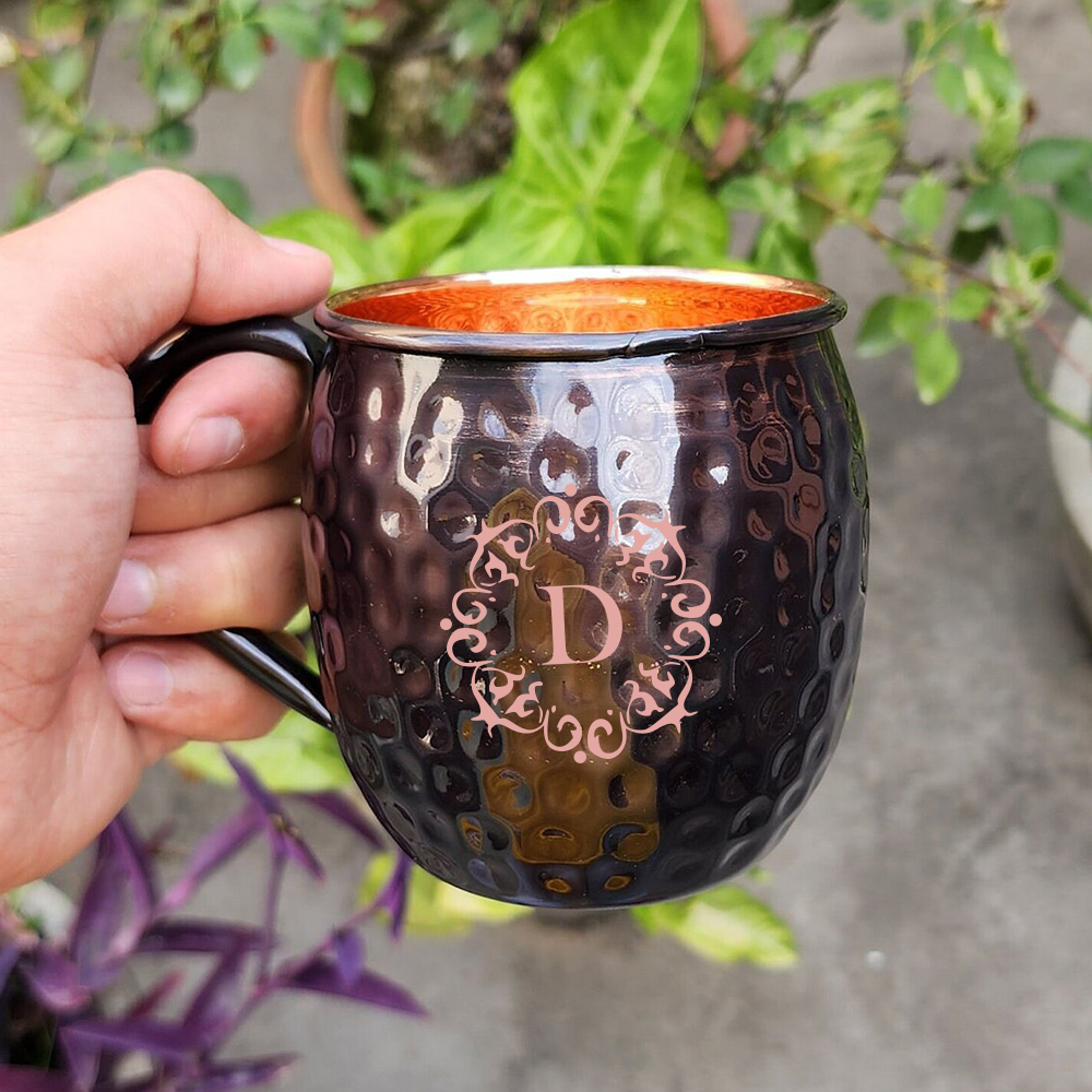 Personalized Monogram Engraved Copper Mug for Unique & Love | JNSDec141