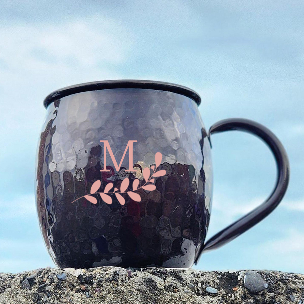 Personalized Monogram Engraved Copper Mug for Unique & Love | JNSDec141