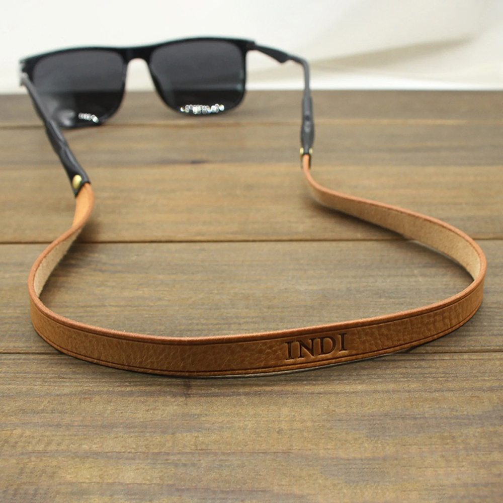 Personalized Name Leather Strap for Sunglasses for Unique & Love | JNSDec157