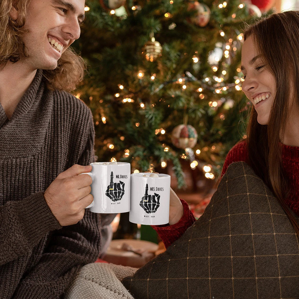 Personalized Funny Mr And Mrs Mug for Unique & Love | JNSDec159
