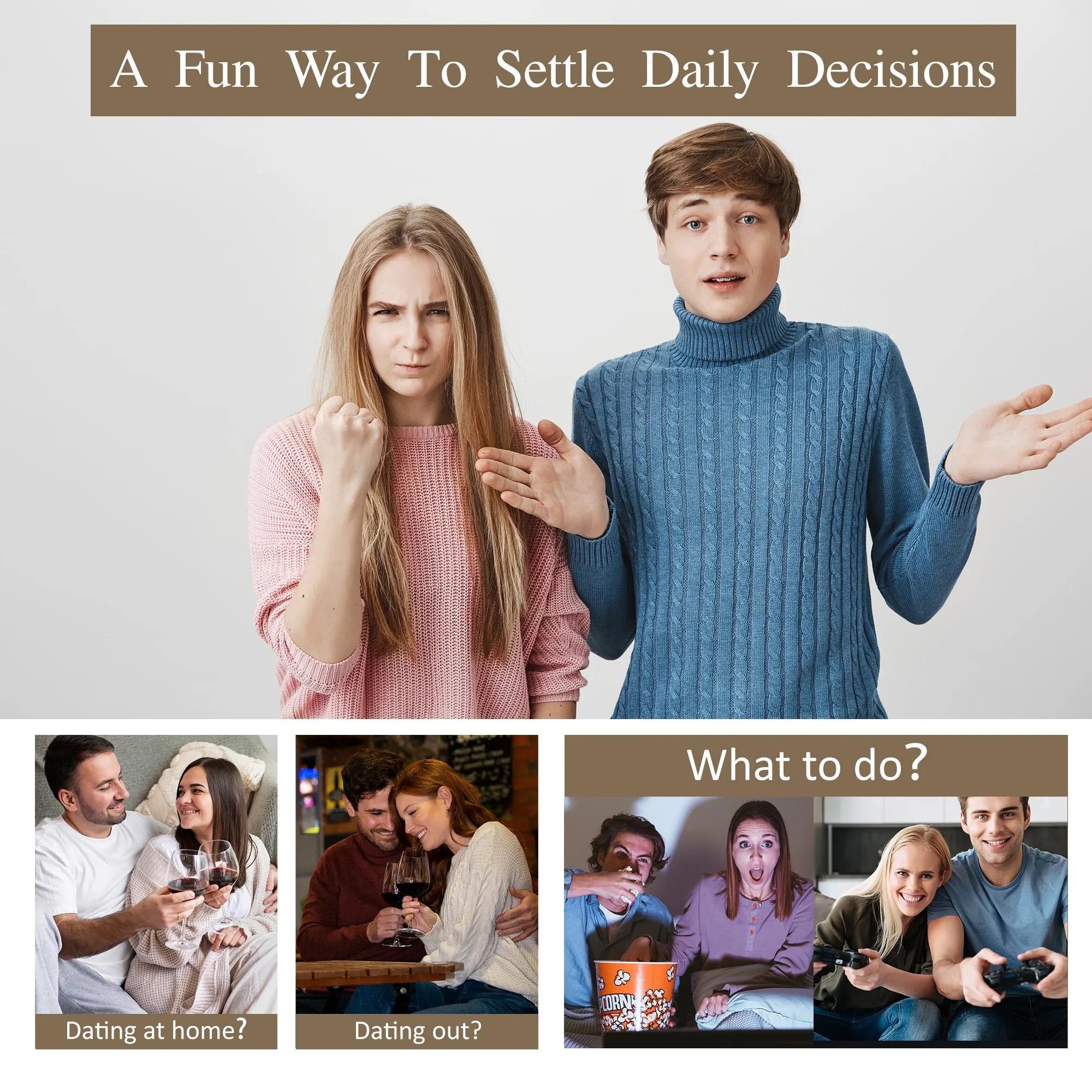 Personalized Engraved Decision Coin with Wooden Box | JNSDec153