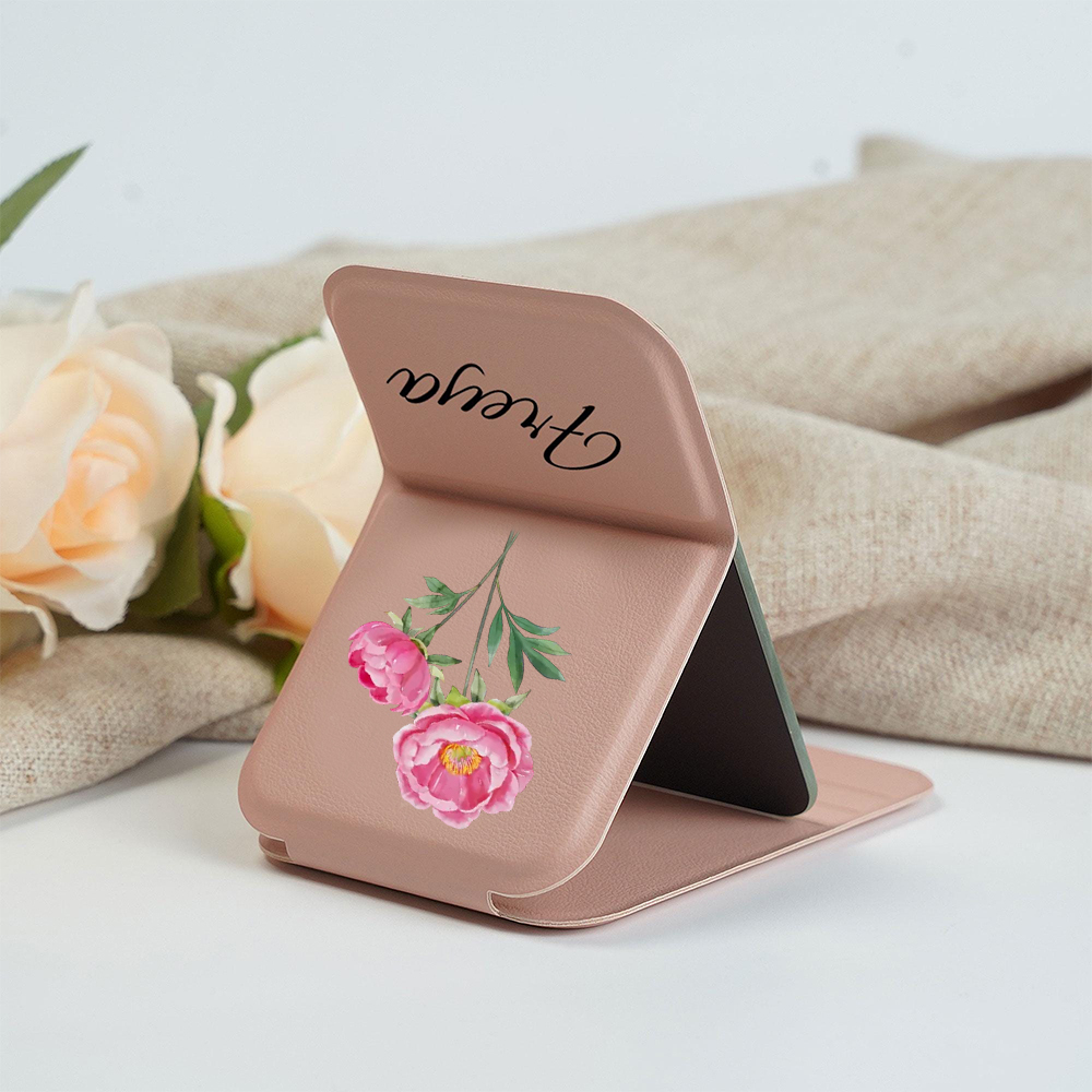 Personalized Birthday Flower Folding Mirror for Unique & Love | JNSDec142