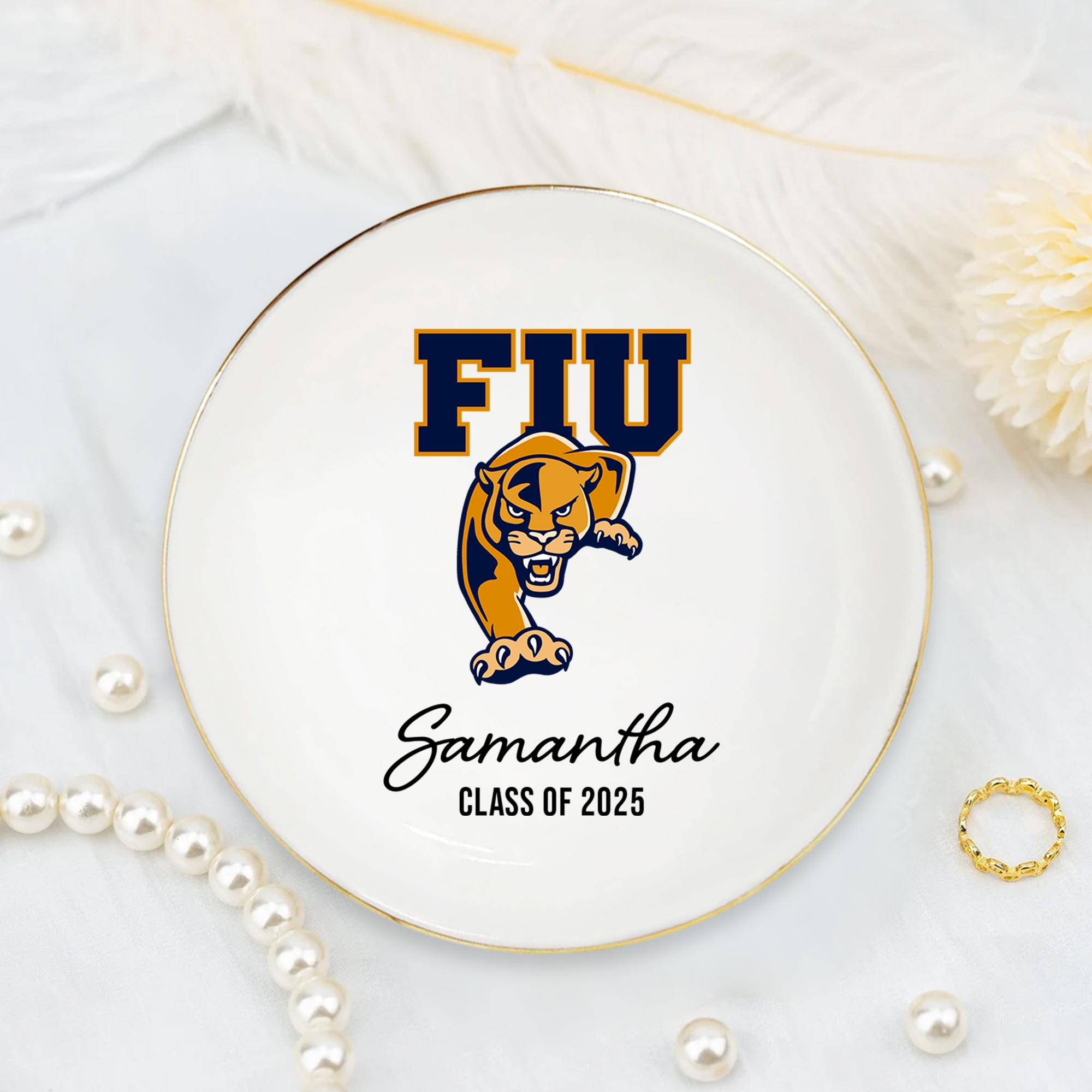 Personalized University Logo Graduation Trinket Ring Dish for Unique & Love | JNSDec143