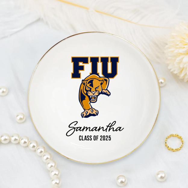 Personalized University Logo Graduation Trinket Ring Dish for Unique & Love | JNSDec143