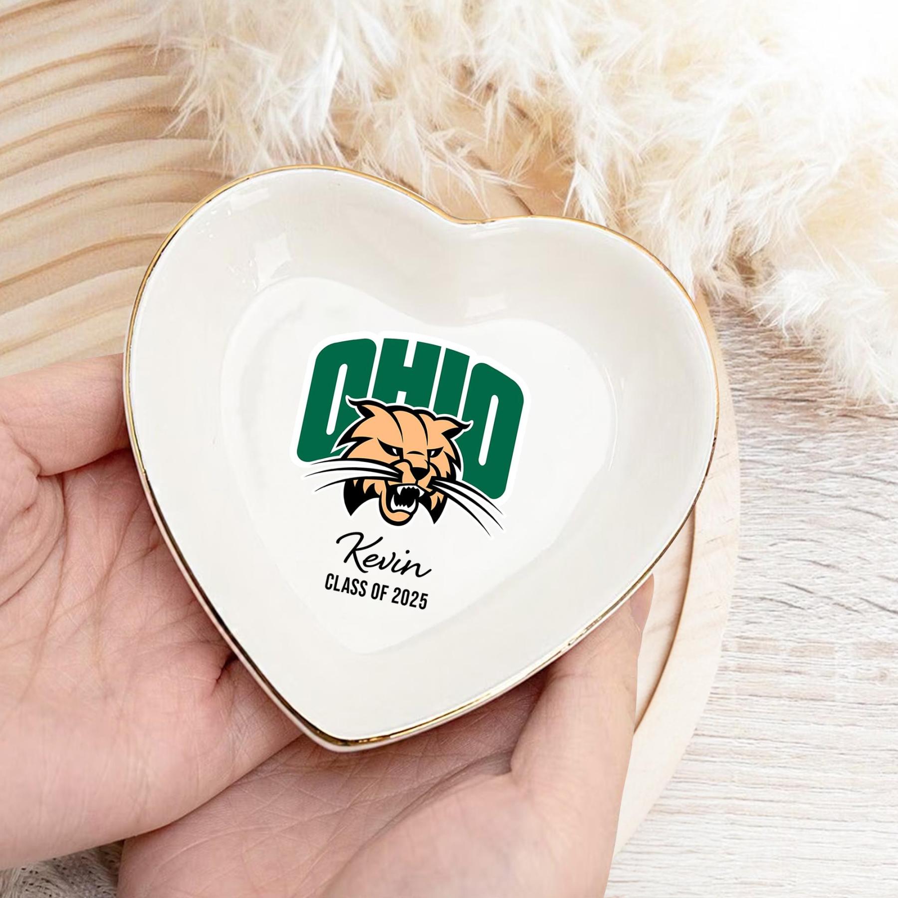 Personalized University Logo Graduation Trinket Ring Dish for Unique & Love | JNSDec143