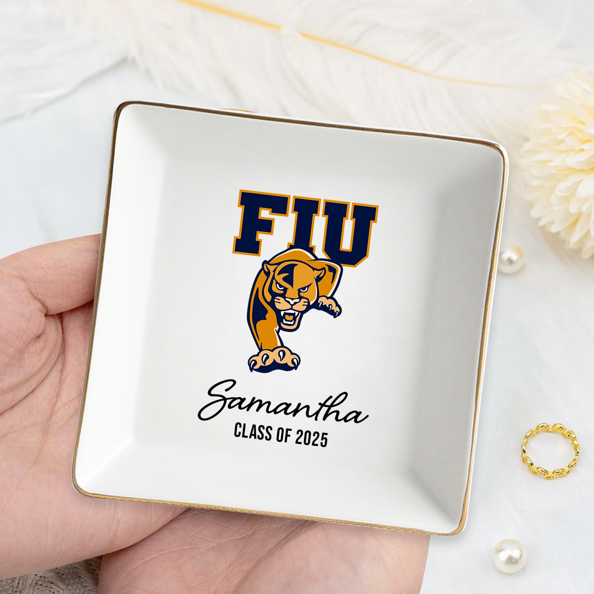 Personalized University Logo Graduation Trinket Ring Dish for Unique & Love | JNSDec143