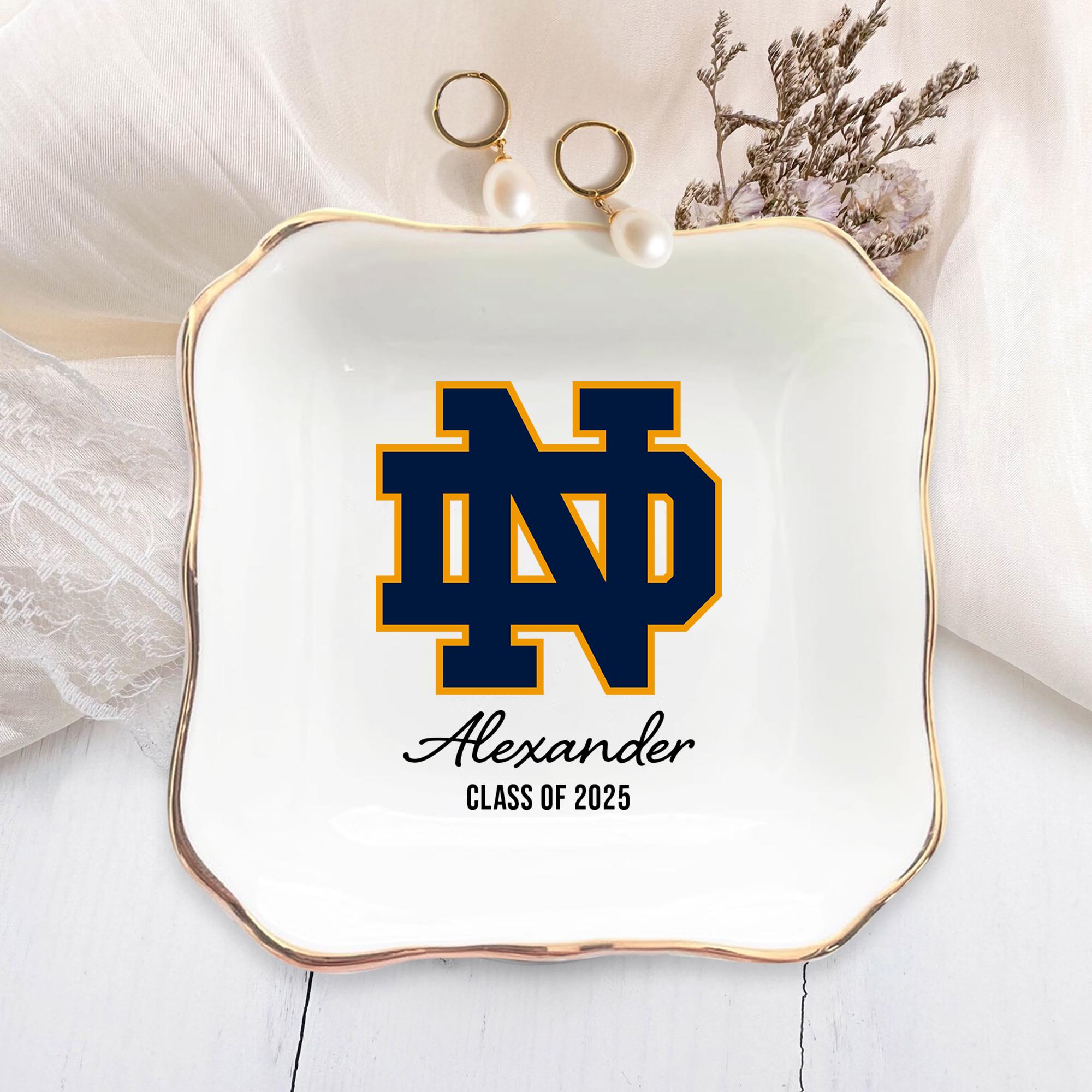 Personalized University Logo Graduation Trinket Ring Dish for Unique & Love | JNSDec143