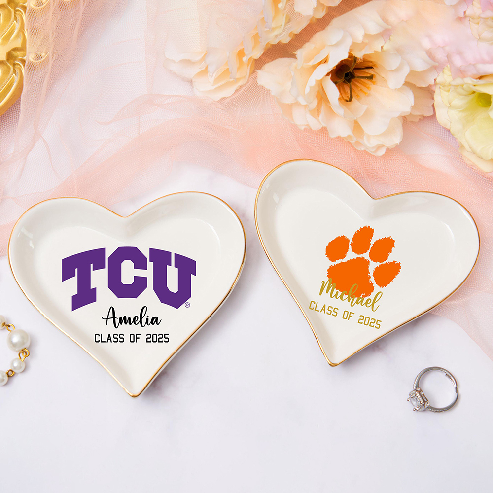 Personalized University Logo Graduation Trinket Ring Dish for Unique & Love | JNSDec143