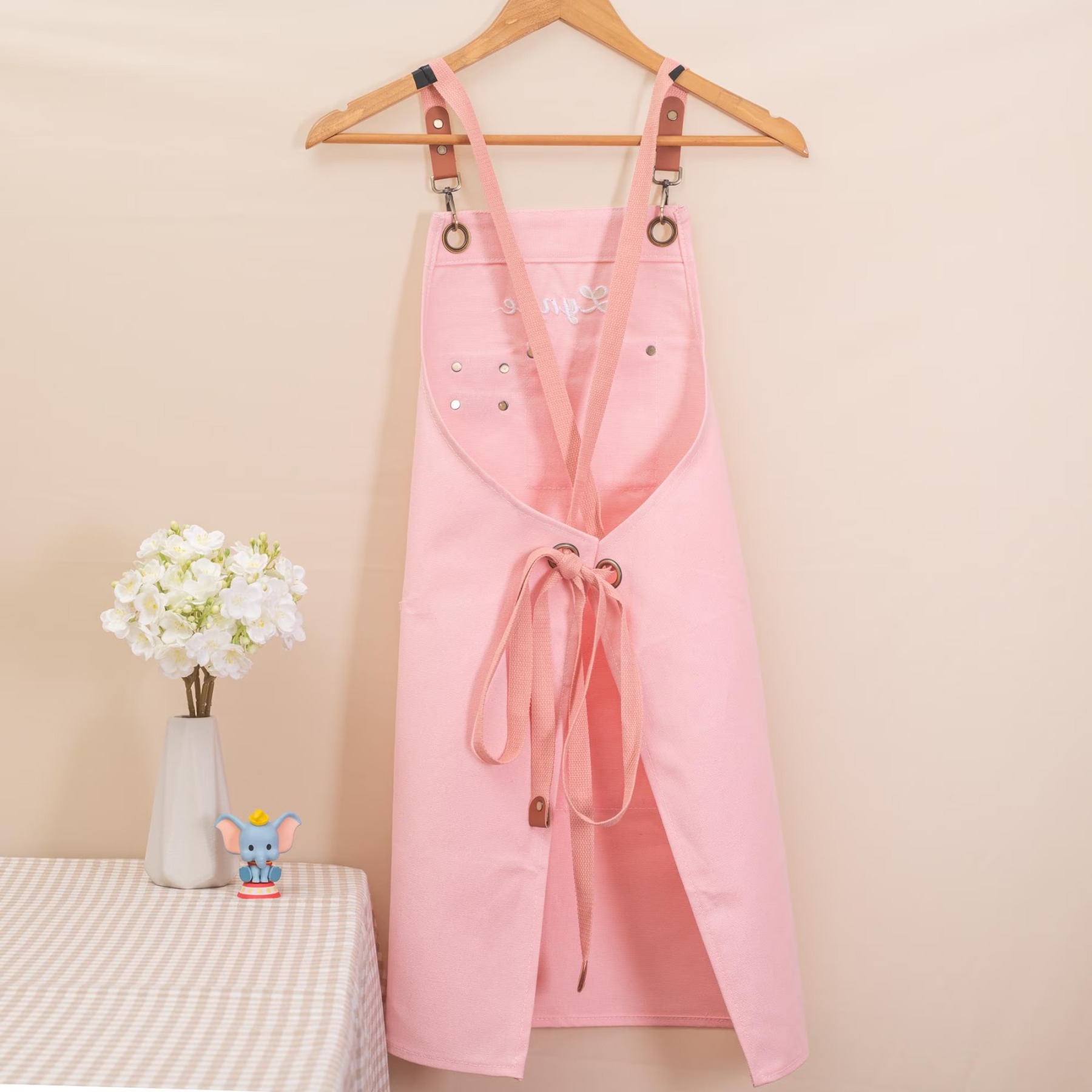 Personalized Name Embroidered Canvas Apron for Unique & Love | JNSCloth57