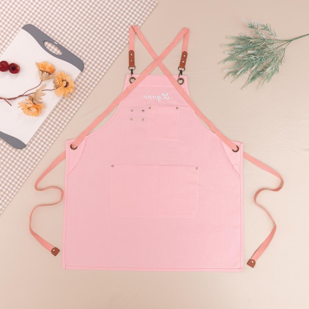 Personalized Name Embroidered Canvas Apron for Unique & Love | JNSCloth57