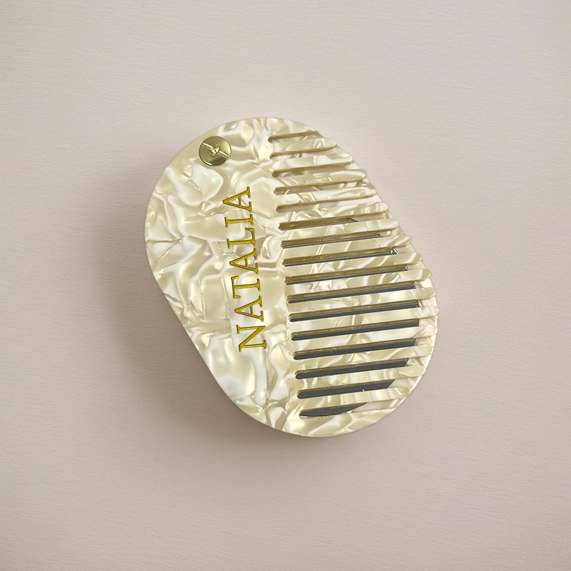 Personalized Name Portable Comb with Mirror | JNSDec194