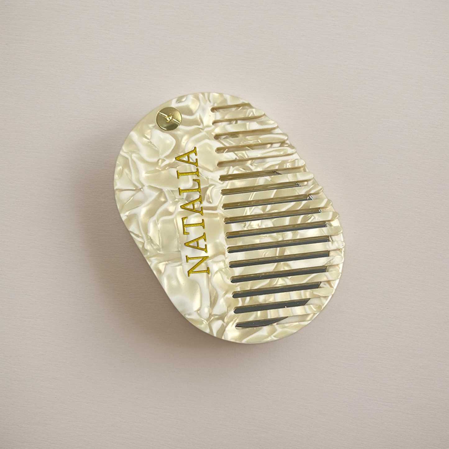 Personalized Name Portable Comb with Mirror | JNSDec194