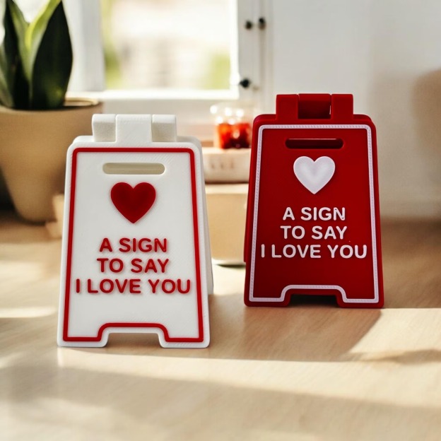 Personalized Romantic Love Message 3D Printed Sign Decor | JNSDec193