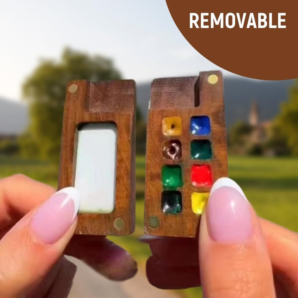 Personalized Name Magnetic Portable Watercolor Paint Box Kit for Unique & Love | JNSTool22