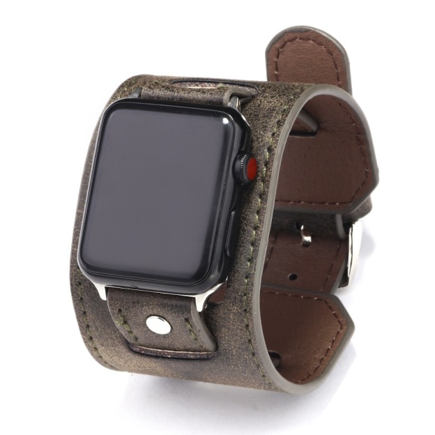 Personalized Leather Cuff Watch Band Strap for Apple Watch | JNSDec169