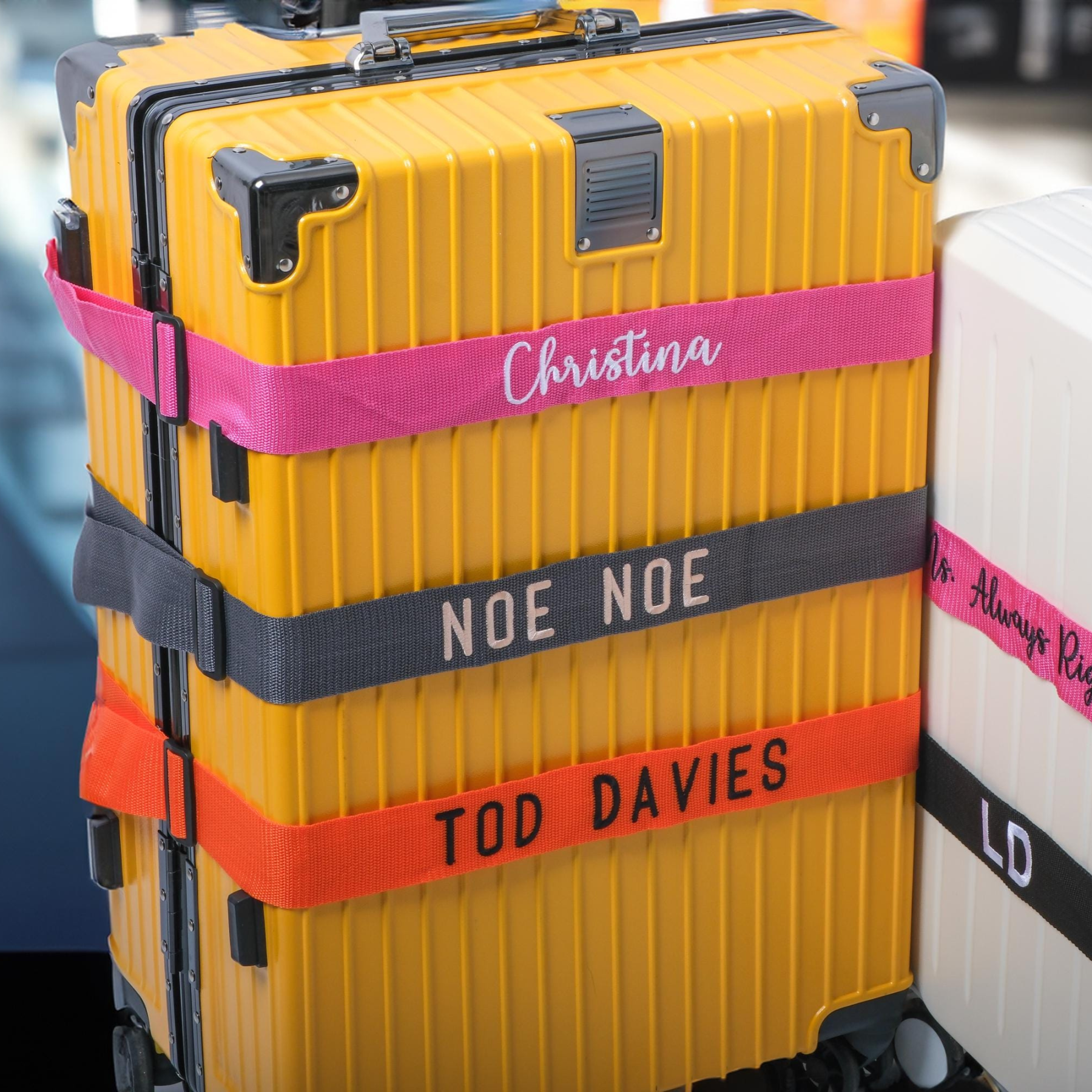 Personalized Name Embroidery Luggage Strap Belt | JNSDec145