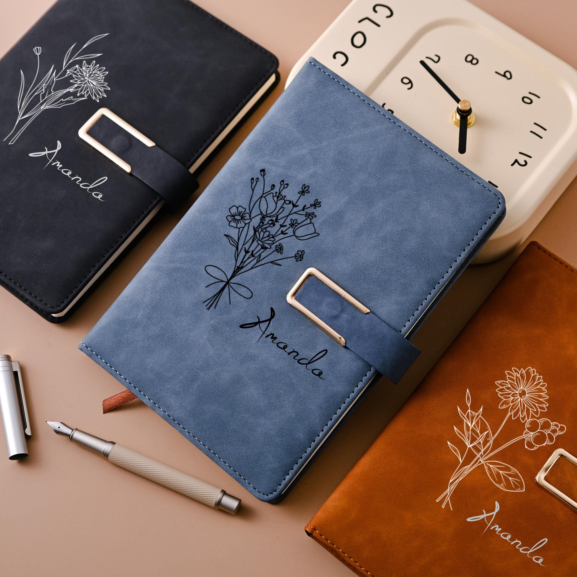 Personalized Name Leather Journal Notebook for Unique & Love | JNSDec145