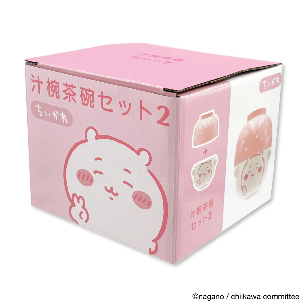 [Pre-order] "Chiikawa" Soup Bowl and Rice Bowl Set 2 - Chiikawa