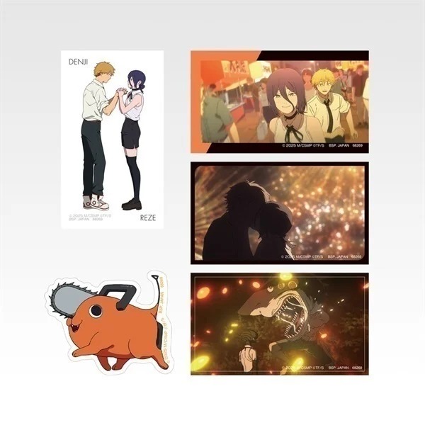 [Pre-order] BANDAI Ichiban Kuji Theatrical Version "Chainsaw Man: Reze Arc" 2nd Edition - Prize G - Hologram Sticker Set - Denji & Reze