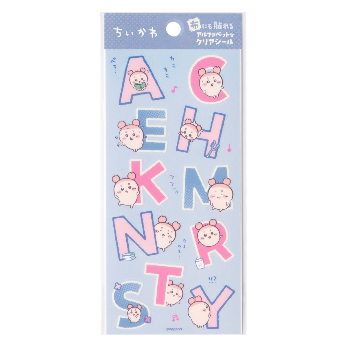 [Pre-order] "Chiikawa" Alphabet Clear Stickers can be used on fabric
