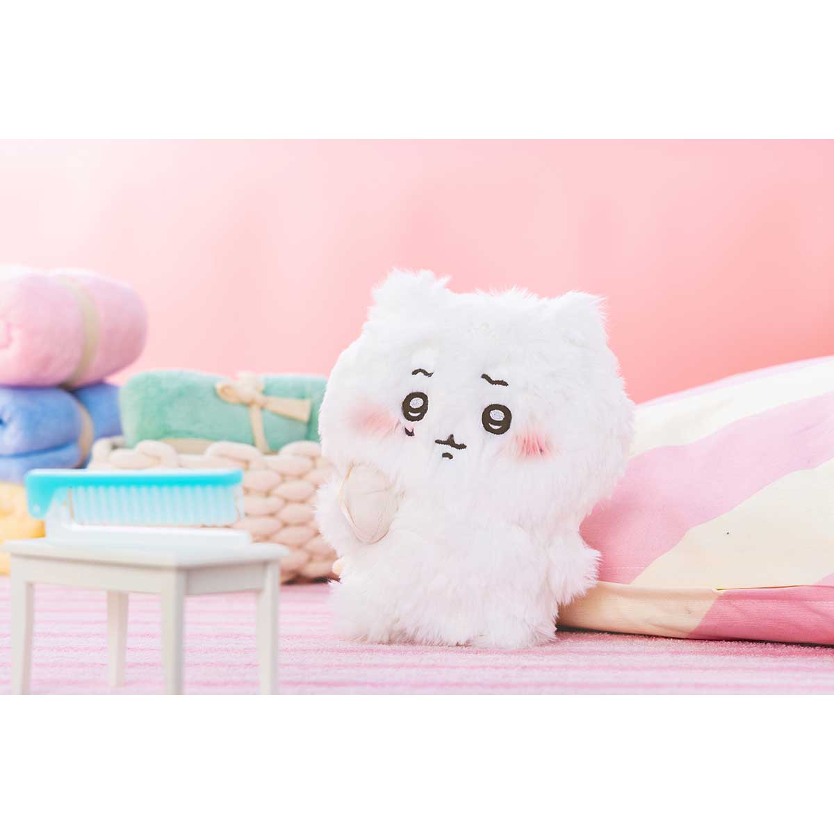 [Pre-order] "Chiikawa" Chiikawa Plush Toy with Extra-Large Hair - Chiikawa