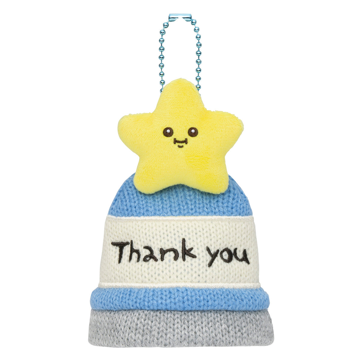 [Pre-order] "Chiikawa" Chiikawa Park Plush Mascot-sized Knitted Hat Keychain - Star