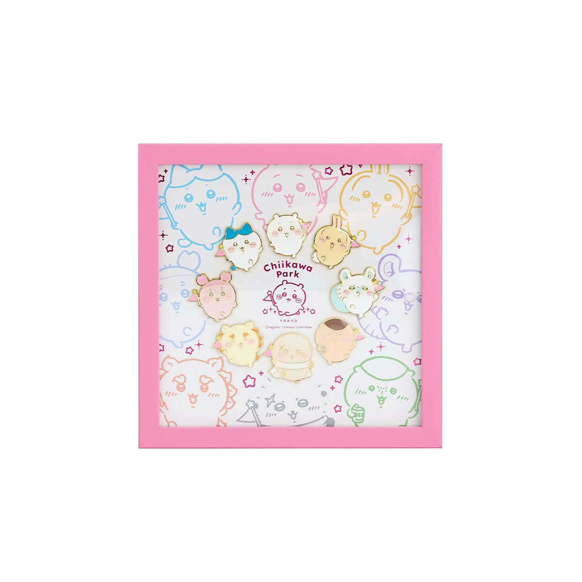 [Pre-order] "Chiikawa" Chiikawa Park Picture Frame Pin Badge Set