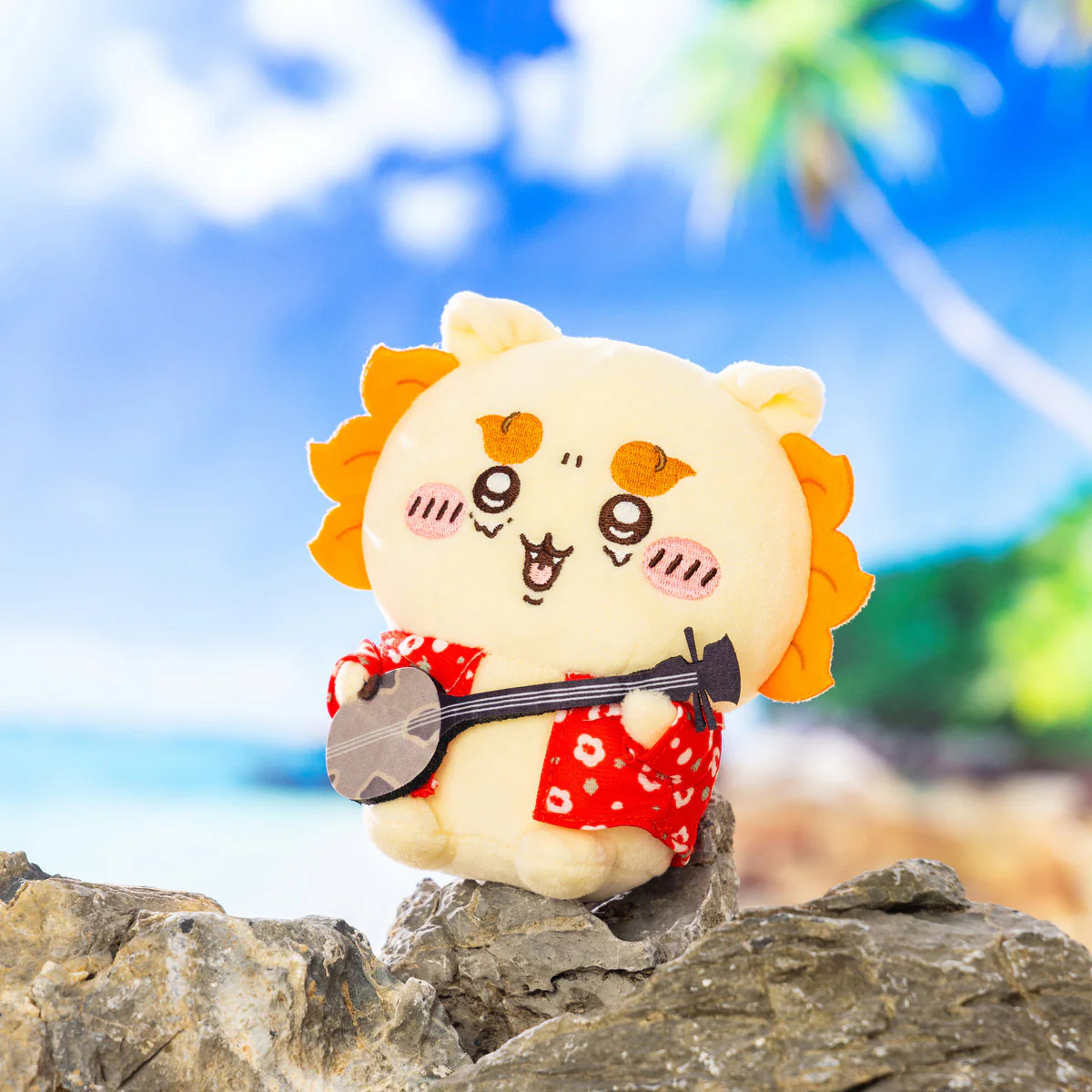 [In stock] "Chiikawa" Chiikawa Shisa Souvenir Shop Sanshin Shisa Plush Toy S