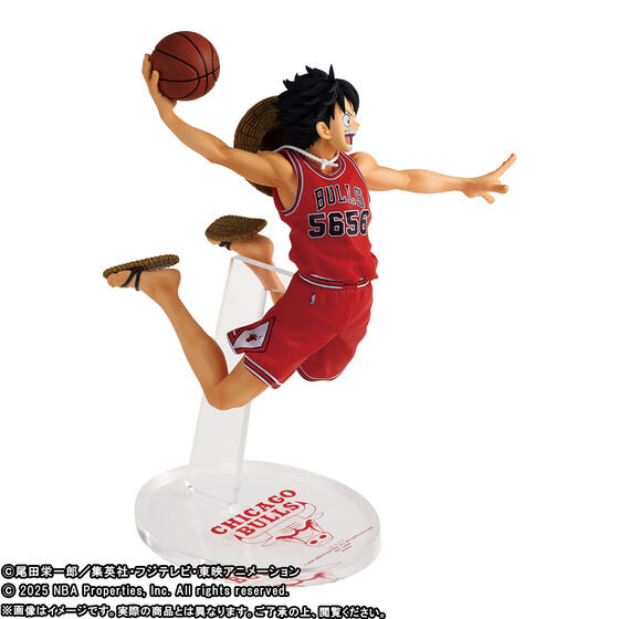 [In stock] BANDAI ONE PIECE × NBA MASTER STARS PIECE THE MONKEY.D.LUFFY - Chicago Bulls