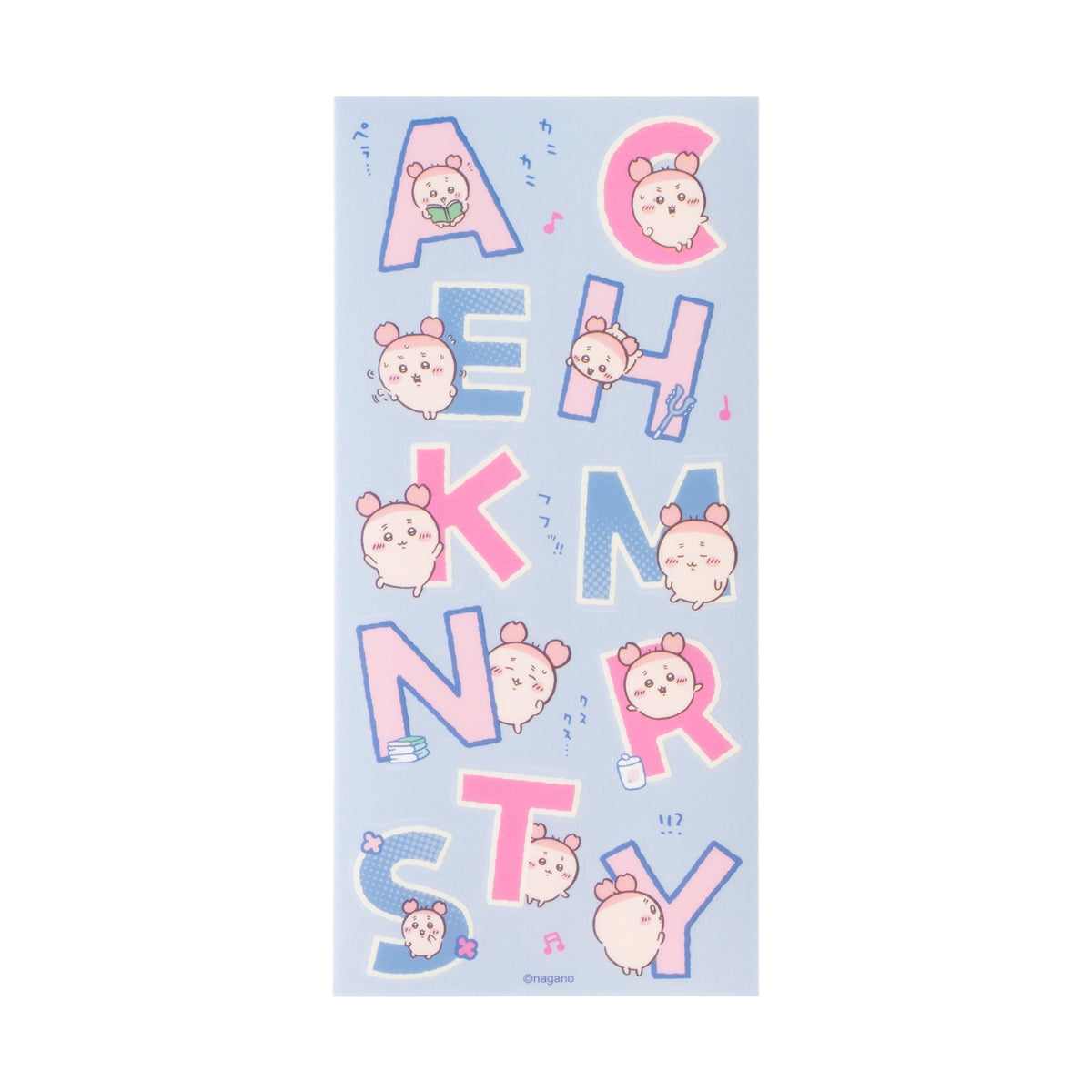 [Pre-order] "Chiikawa" Alphabet Clear Stickers can be used on fabric