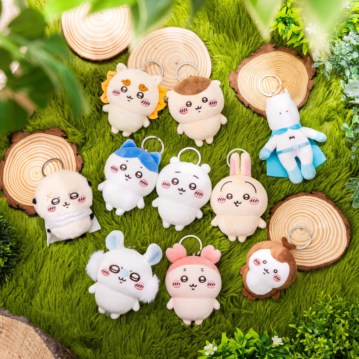 [Pre-order] "Chiikawa" Chiikawa Park Mini Plush Mascot Keyring - Chiikawa